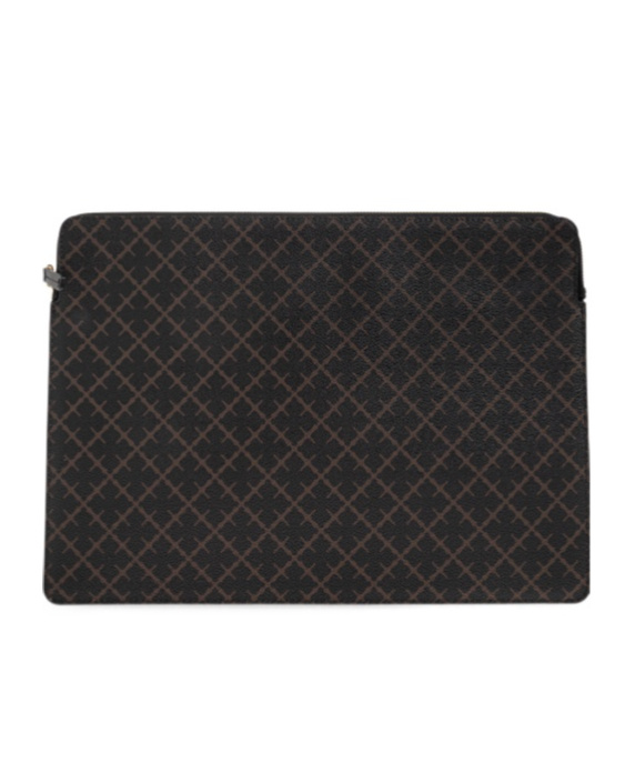 By Malene Birger Ivys Geometric-print Laptop Bag In Black