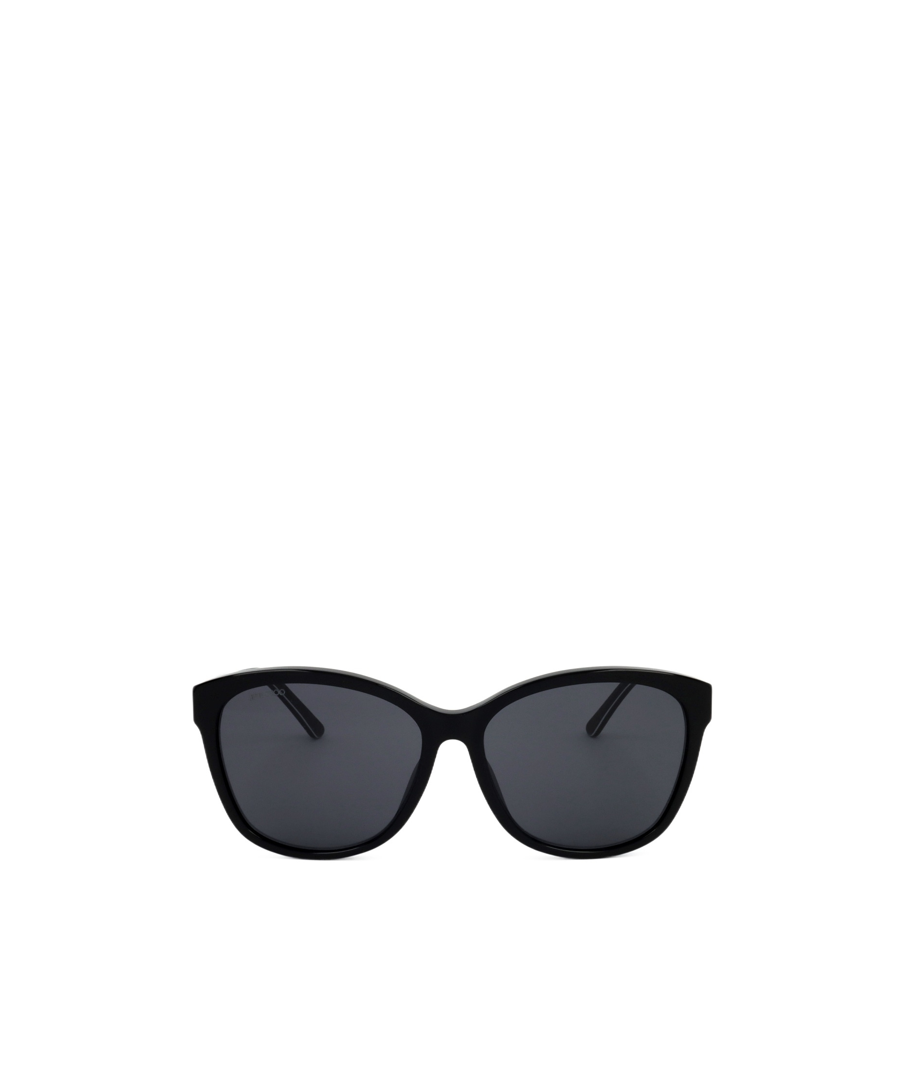 Jimmy Choo Geometric Frame Sunglasses In Black