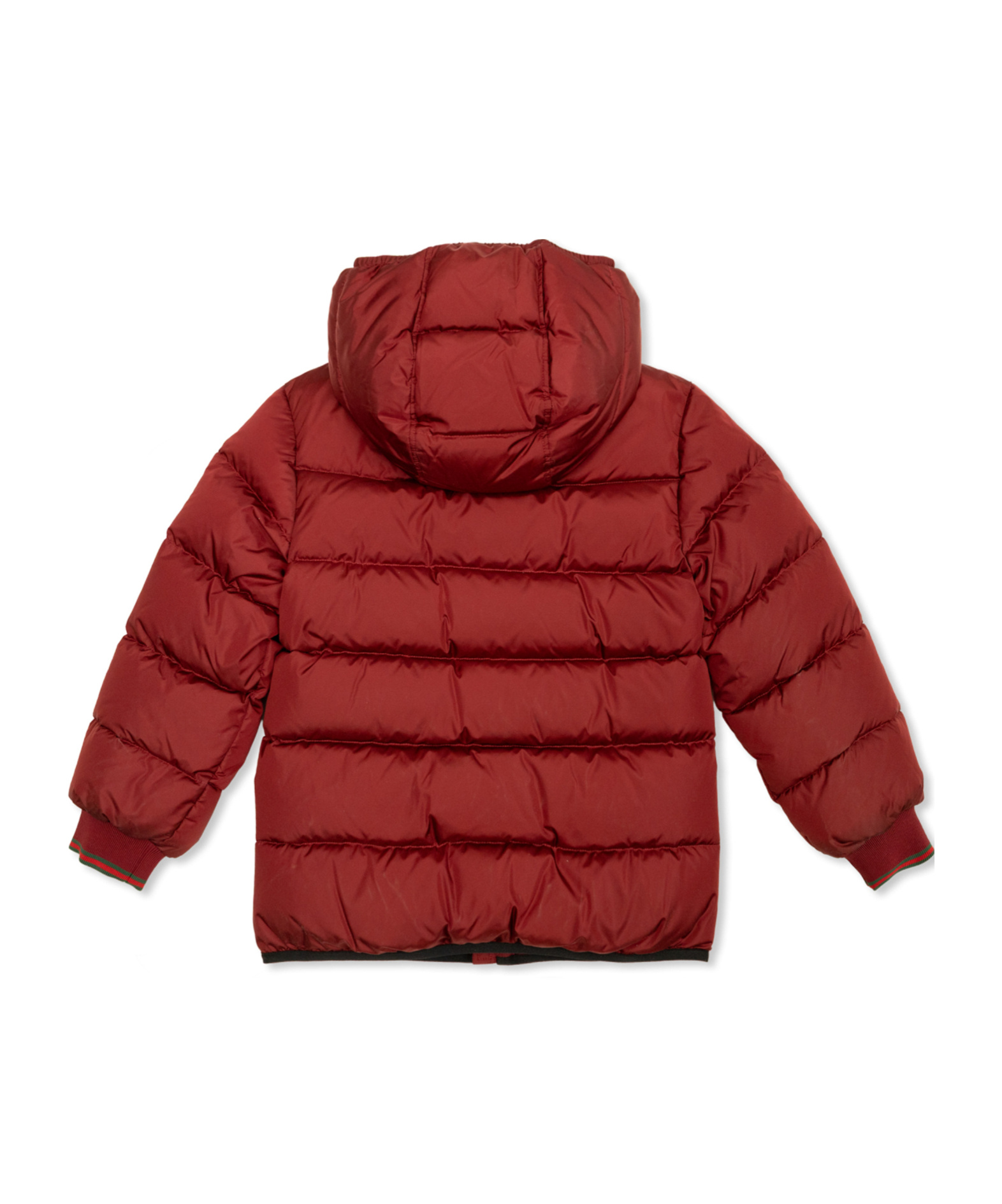 Gucci Hooded Down Jacket In Red