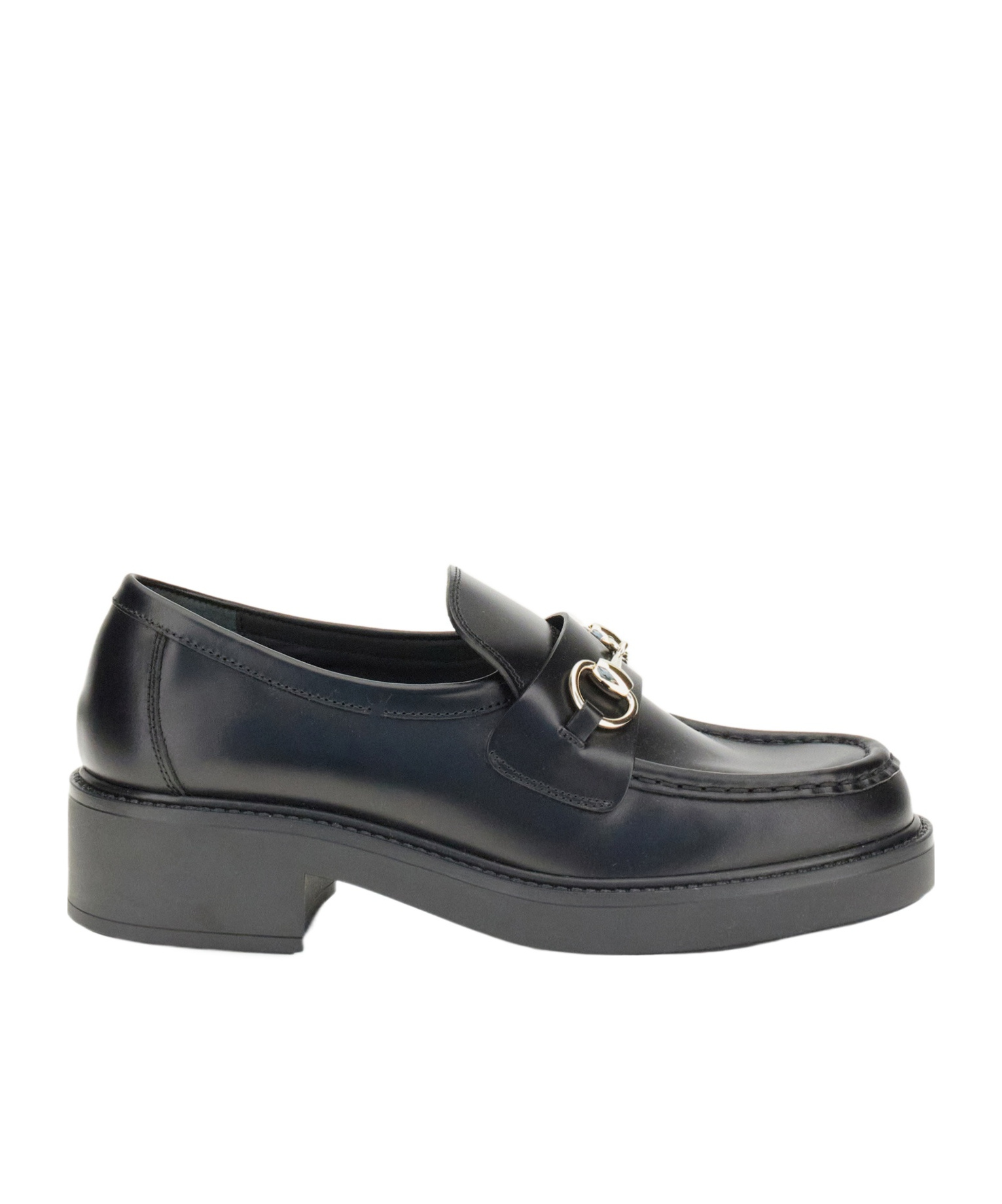 Gucci Horsebit Detail Slip-on Loafers In Black