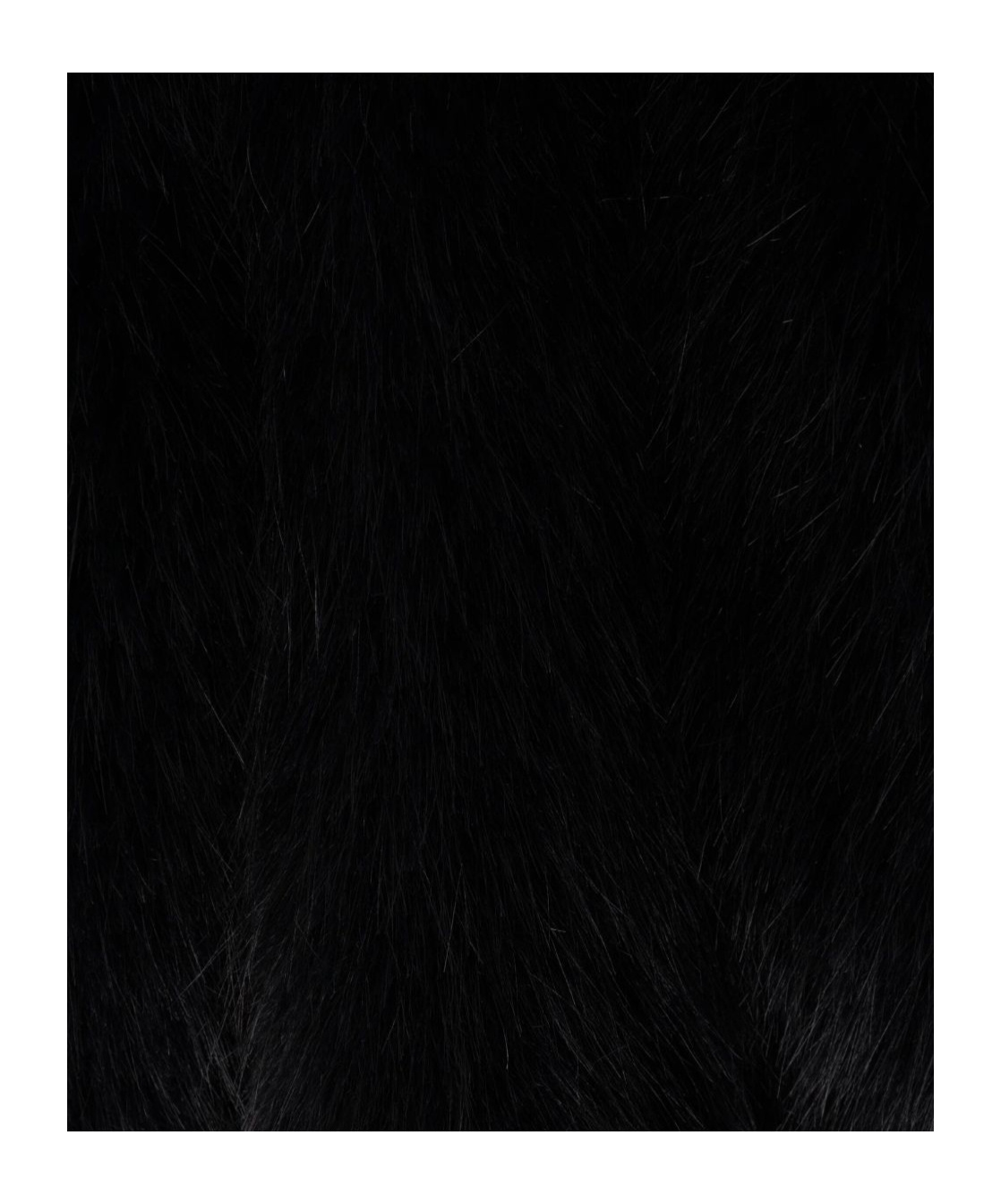 Vaquera Faux-fur Leather Coat In Black