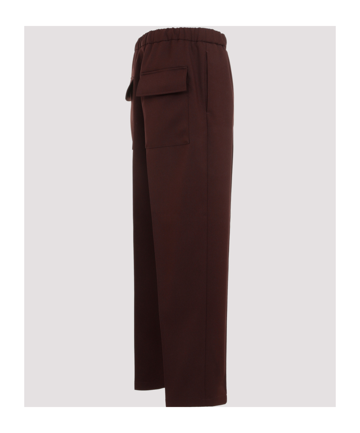 Jil Sander Elasticated-waist Straight-leg Trousers In Black