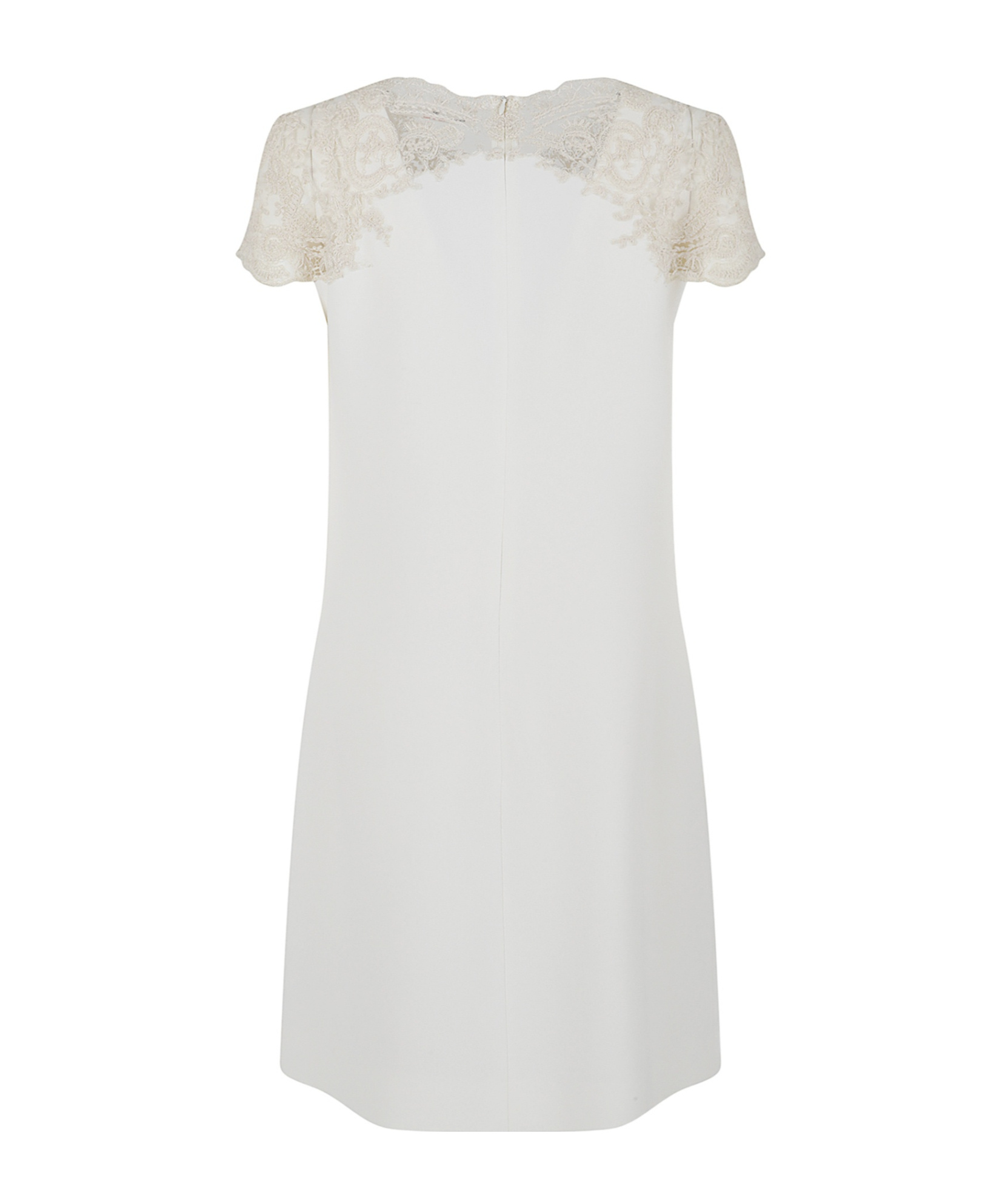 Ermanno Scervino Short Sleeve Dress In White