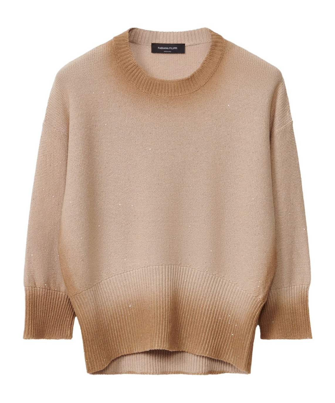 Fabiana Filippi Gradient-effect Sweater In Nude