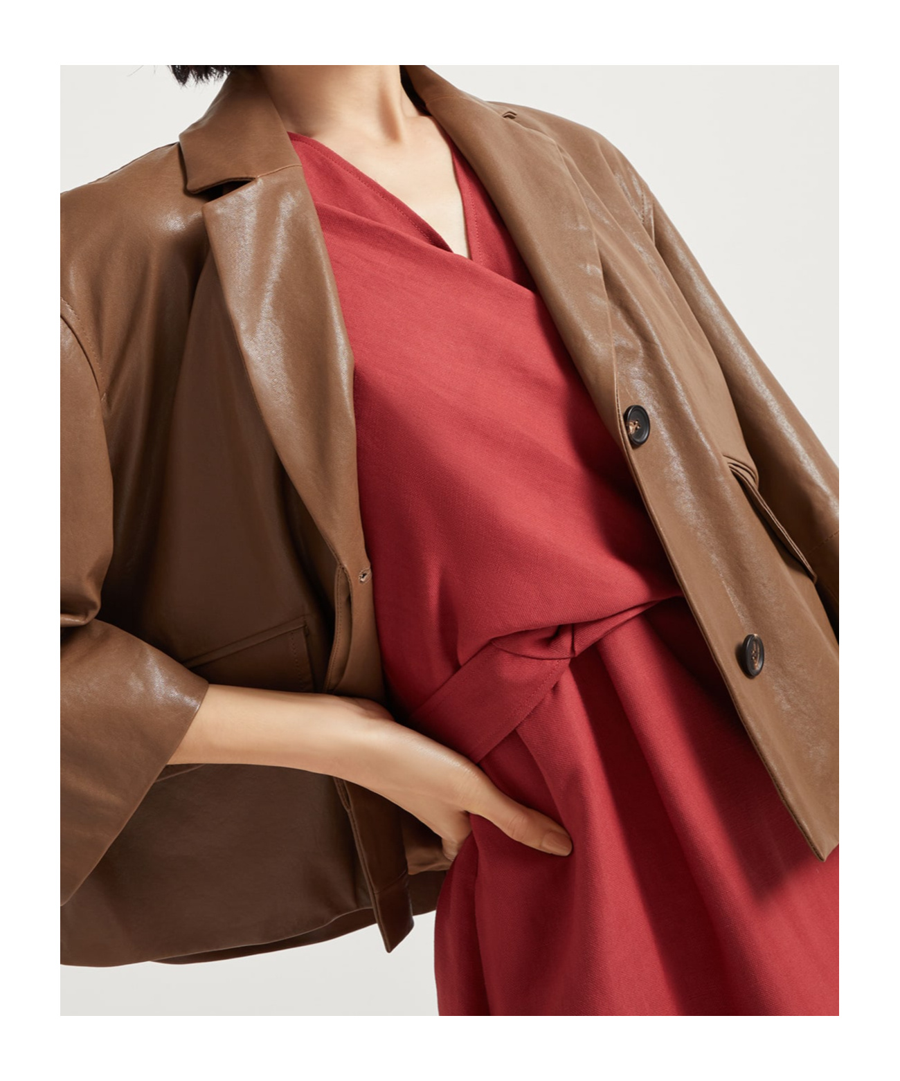Brunello Cucinelli Gathered Midi Dress In Red