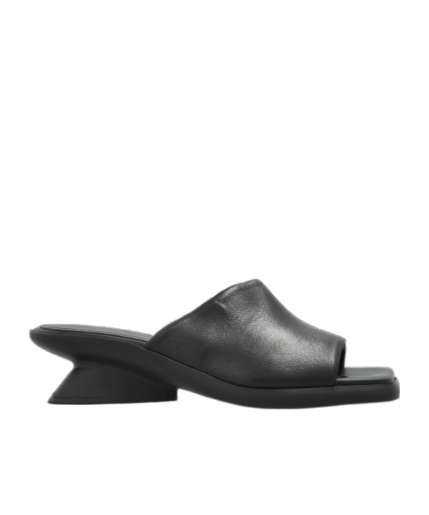 Vic Matie Block Heel Mules In Black