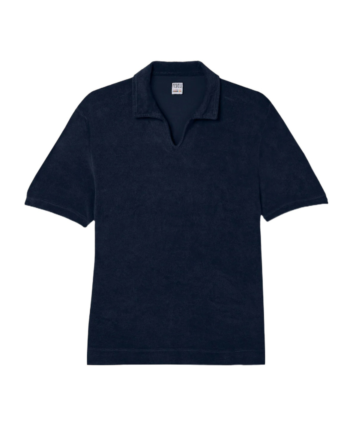 Fedeli Short-sleeved Polo Shirt In Blue