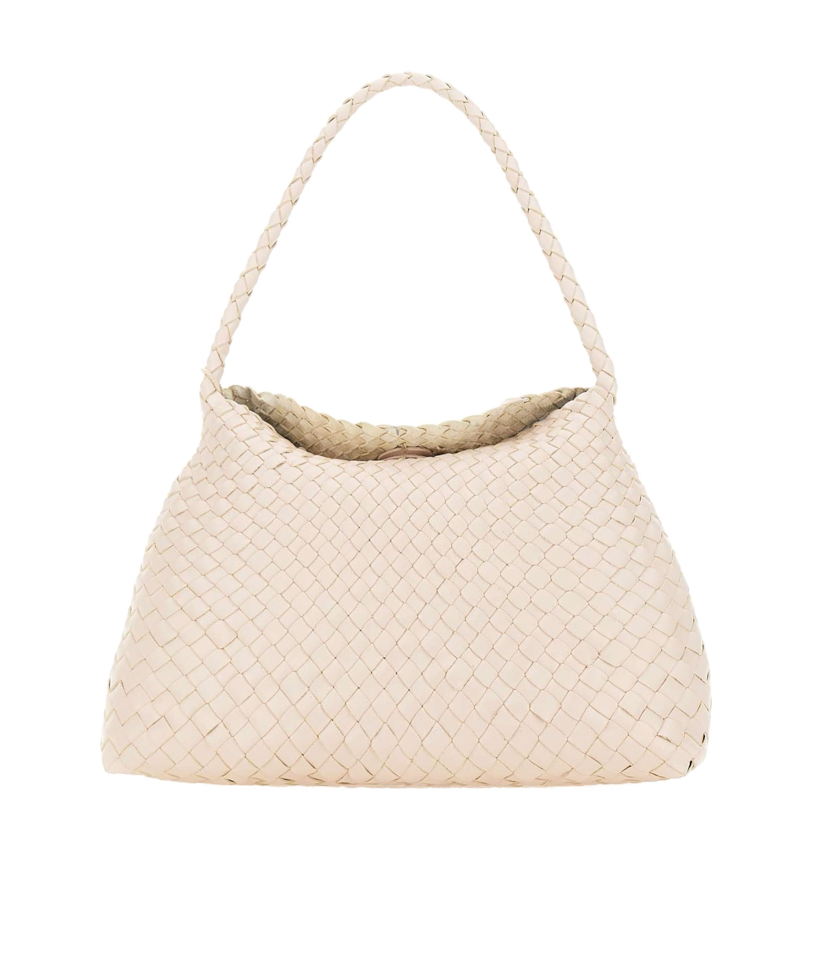 Dragon Diffusion Woven Shoulder Bag In Sand