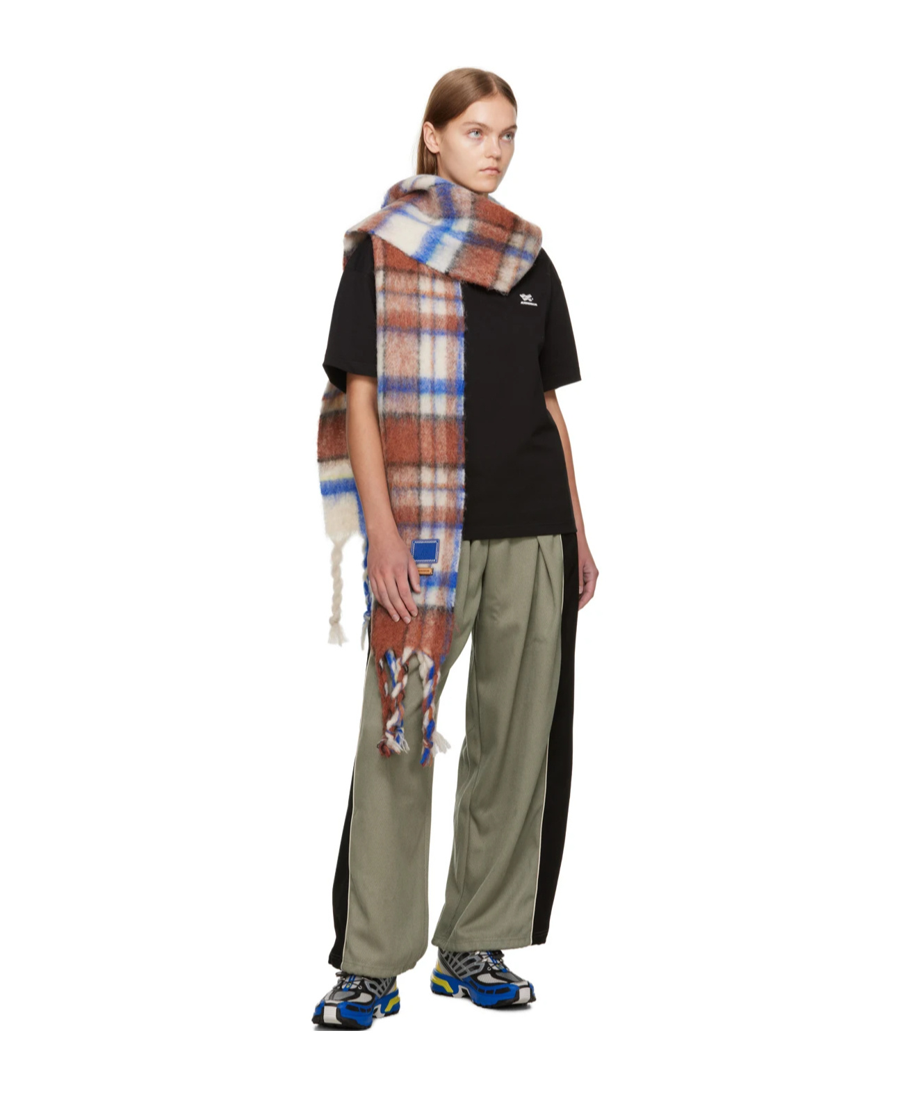 Ader Error Stitched Drawstring Sweatpants In Green