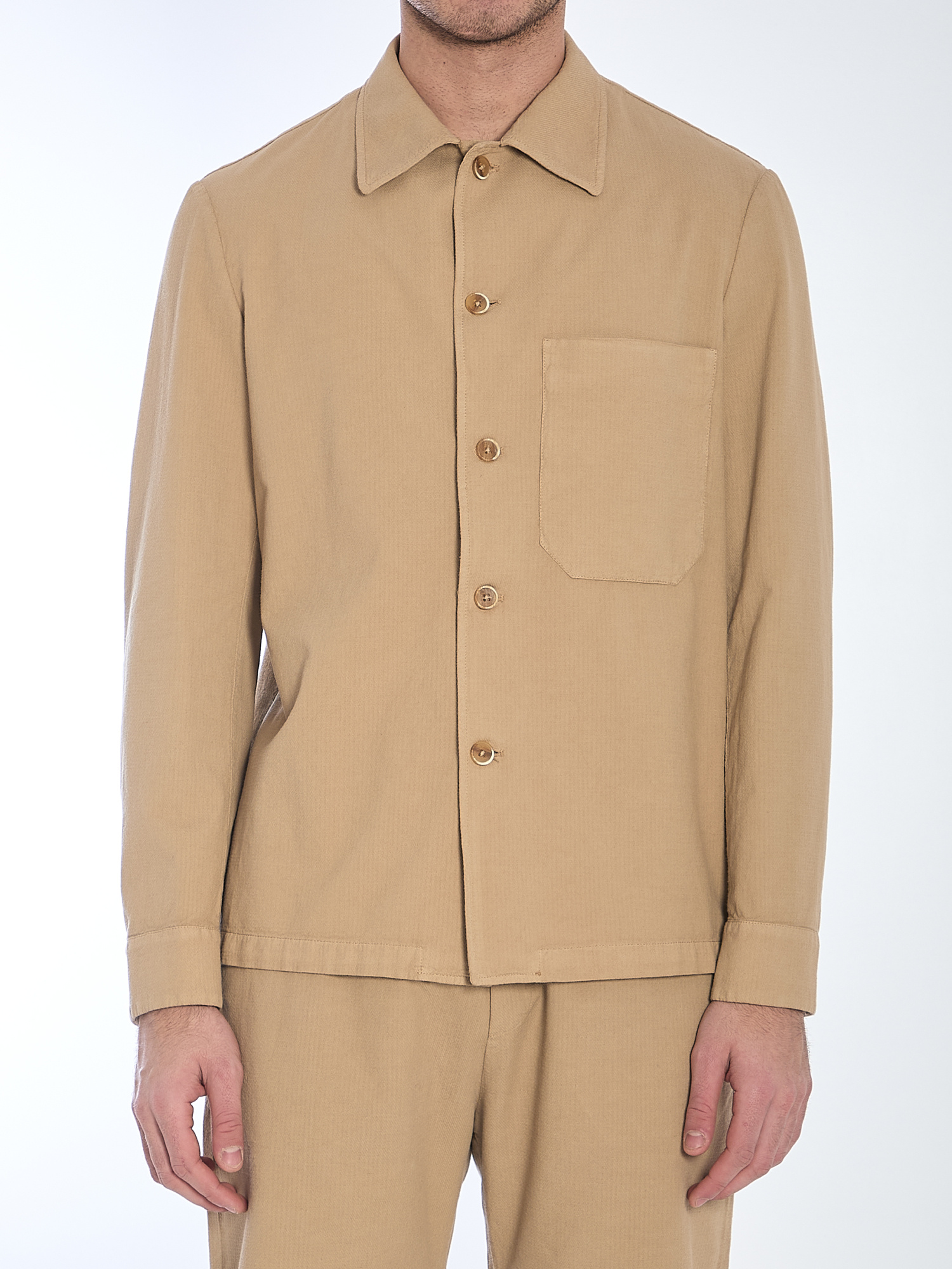 Barena Venezia Cedrone Arela Overshirt In Nude