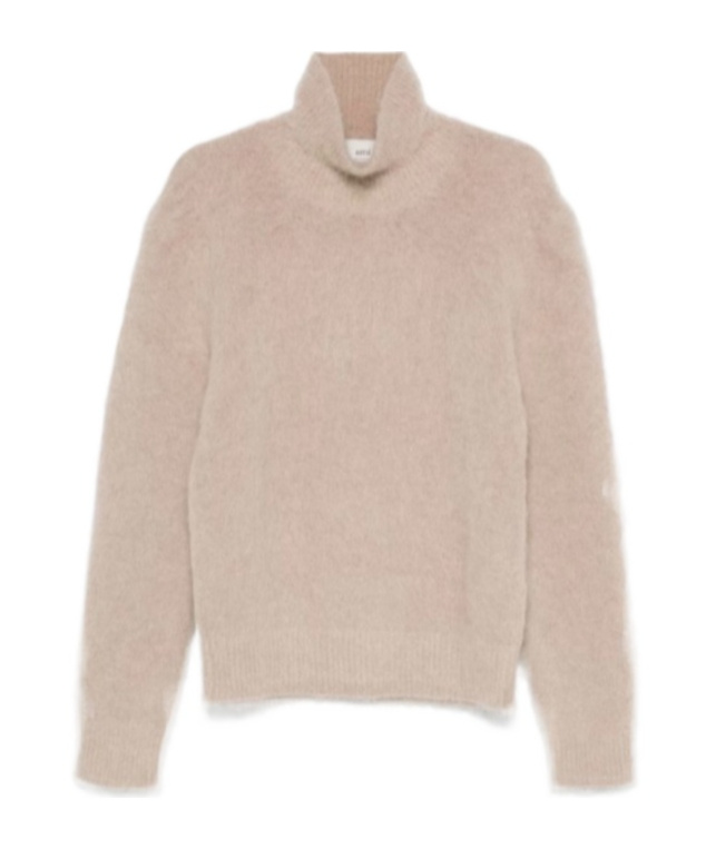 AMI ALEXANDRE MATTIUSSI AMI PARIS ROLL NECK KNITTED JUMPER