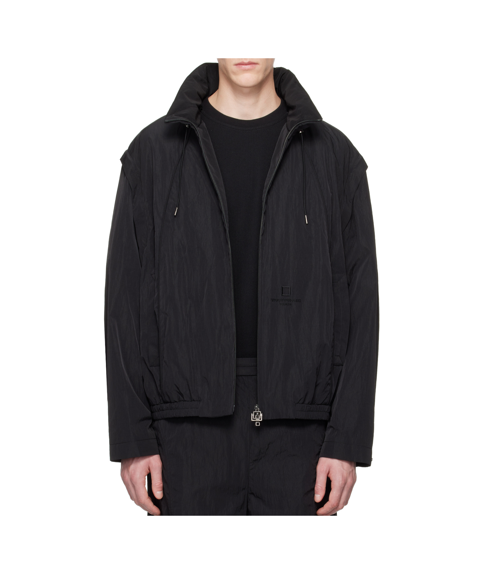 Wooyoungmi Long Sleeve Casual Jacket In Black