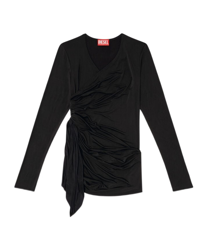 Shop Diesel T-crissy-plain Top In Black