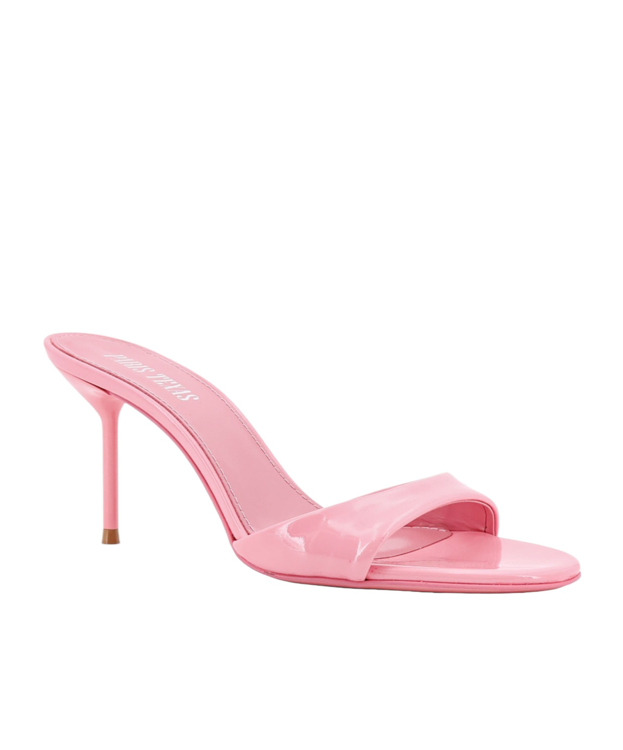 Paris Texas Lidia Logo High-heeled Sandals In Pink
