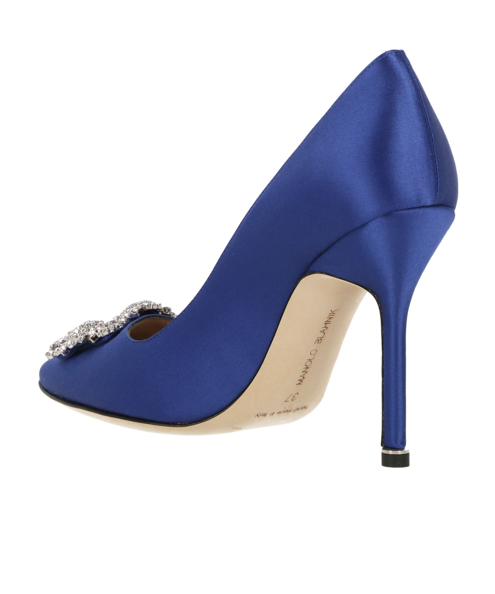 Manolo Blahnik Stiletto High Heels In Blue