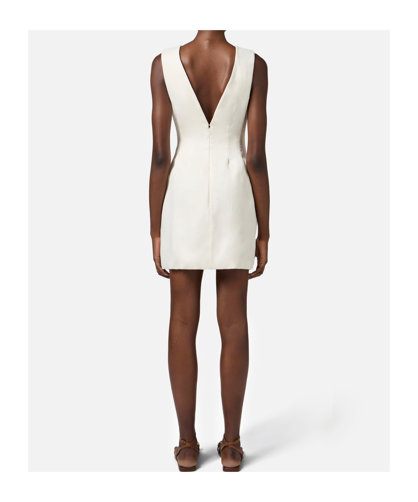 ELISABETTA FRANCHI DART-DETAILING MINIDRESS
