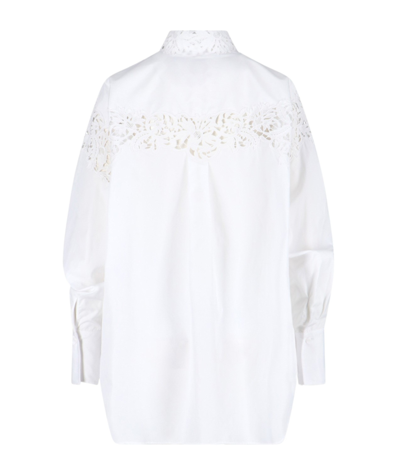 Ermanno Scervino Lace-panelling Poplin Shirt