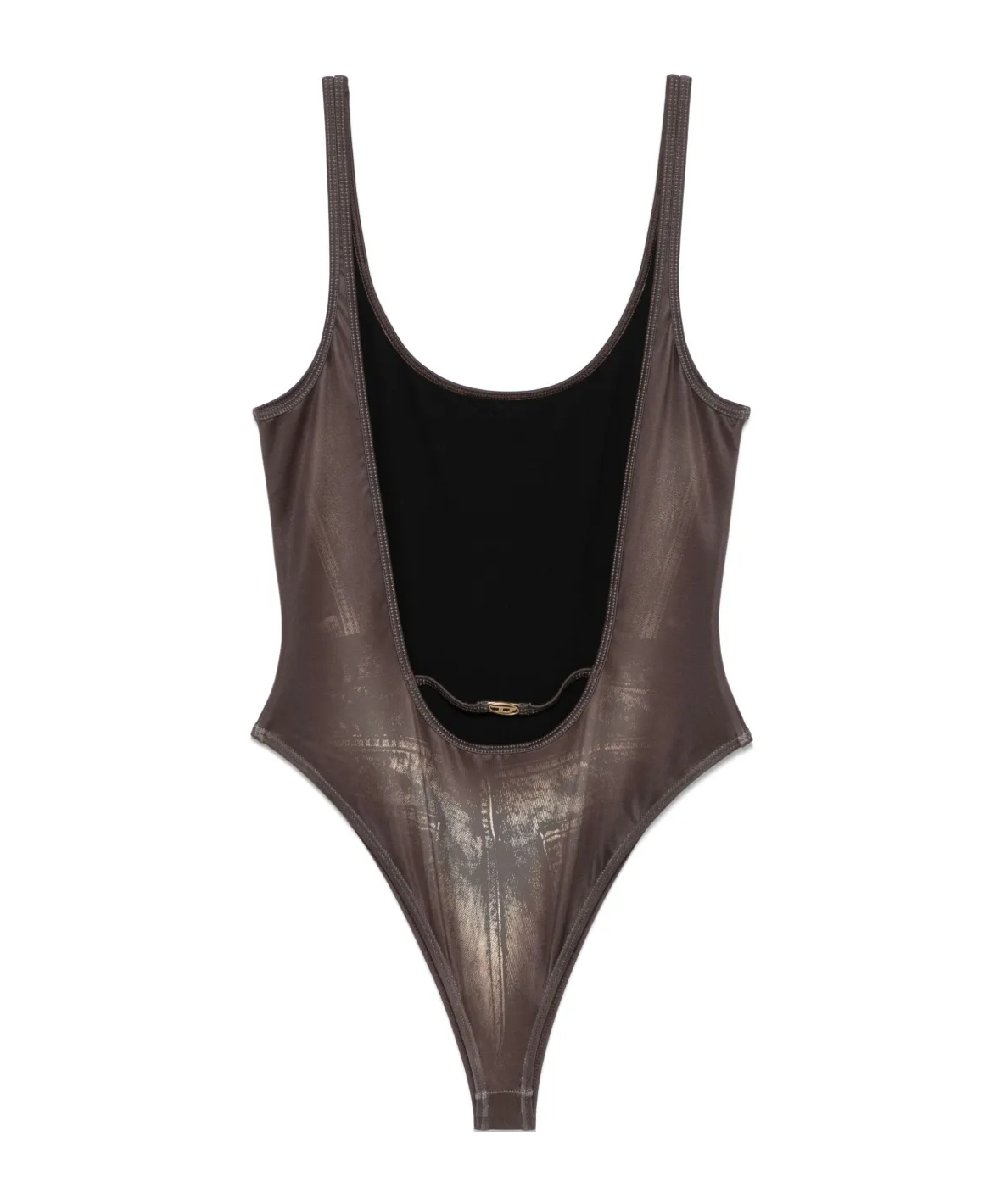 Diesel Marilyn-dnm Swimsuit In Gray