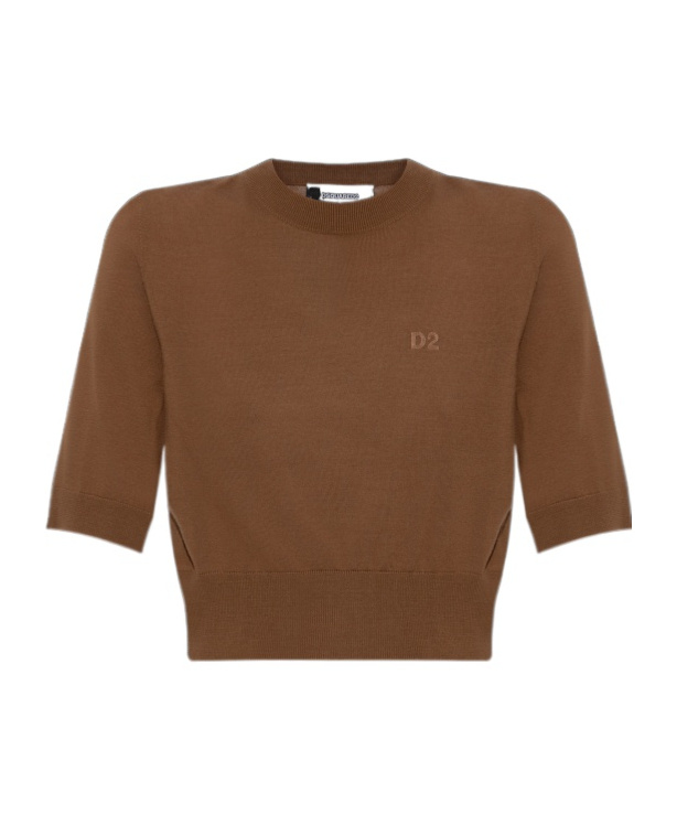 Dsquared2 Short Sleeve T-shirt In Brown