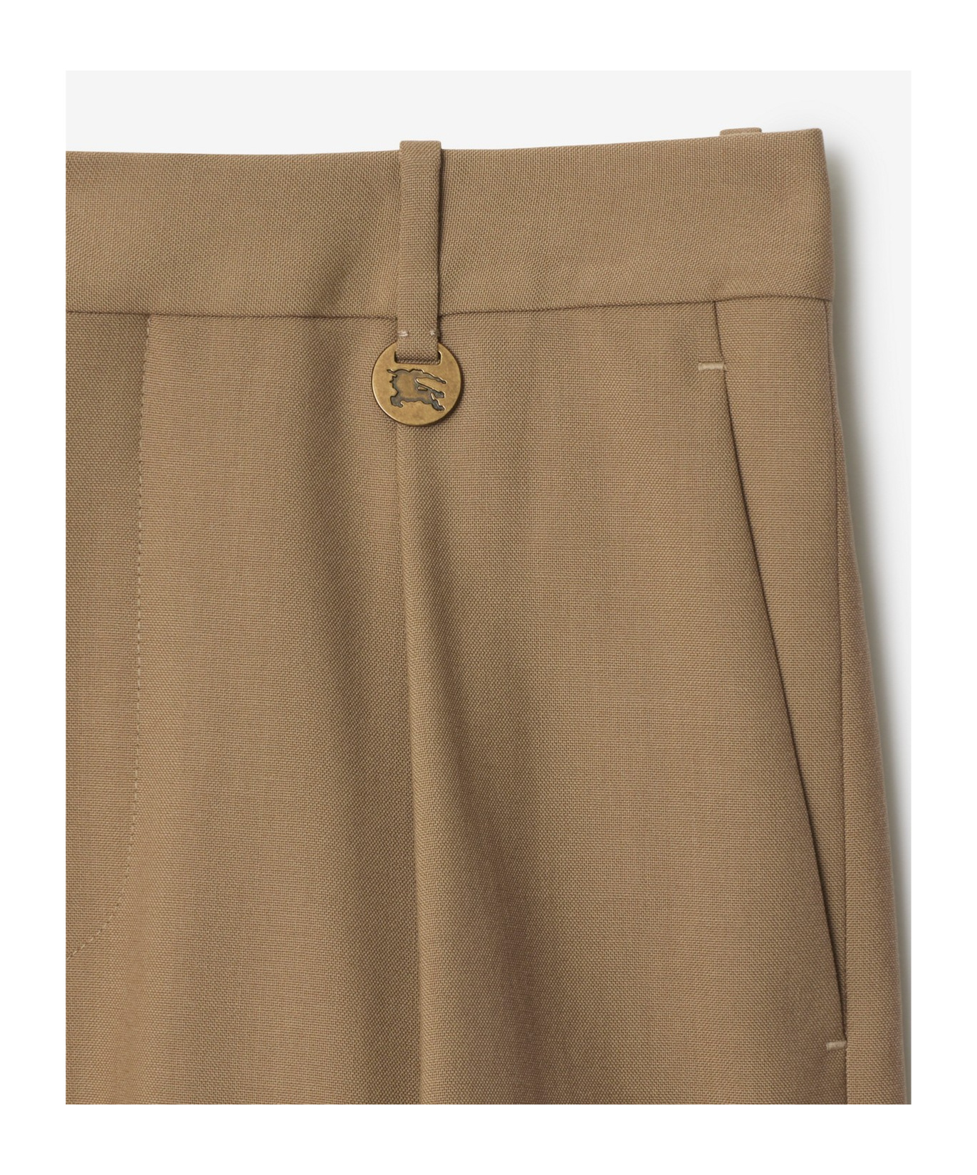 Burberry Wool Tailored Shorts In Brown