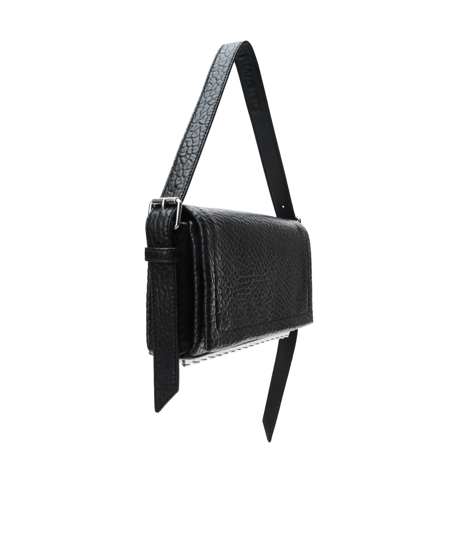 Alexander Wang Black Rich Medium Flap Bag