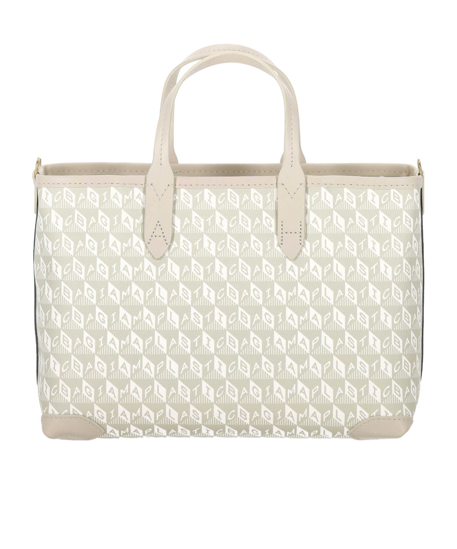 Anya Hindmarch Xs Tote Bag With I Am A Plastic Bag Pattern In White