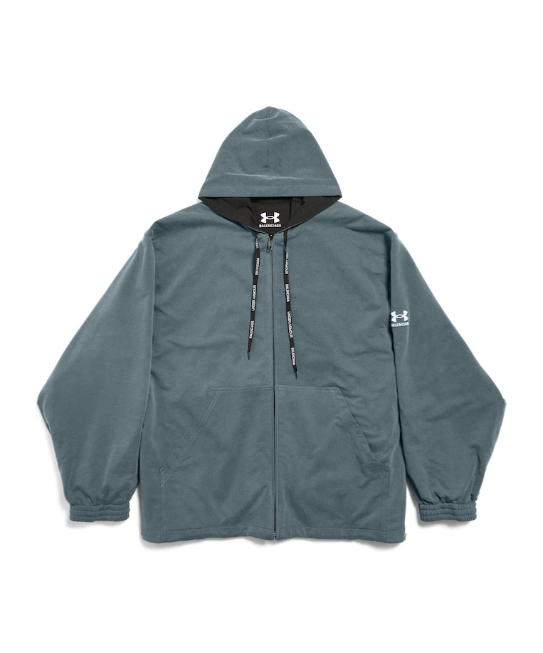 Balenciaga Black Under Armour Edition Reversible Track Jacket In Black