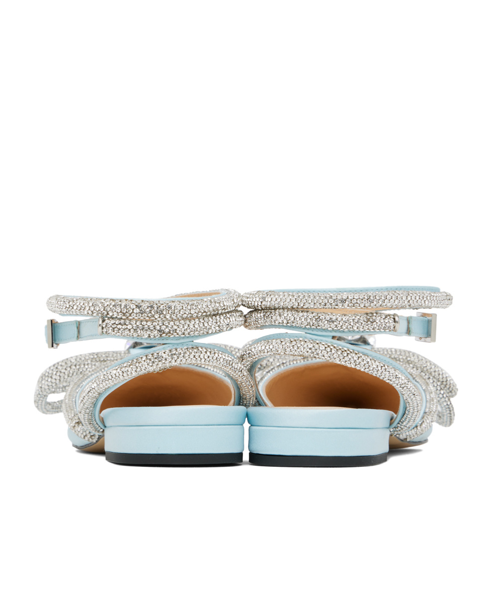 Mach&mach Double Bow Ballet Shoes In Multicolor