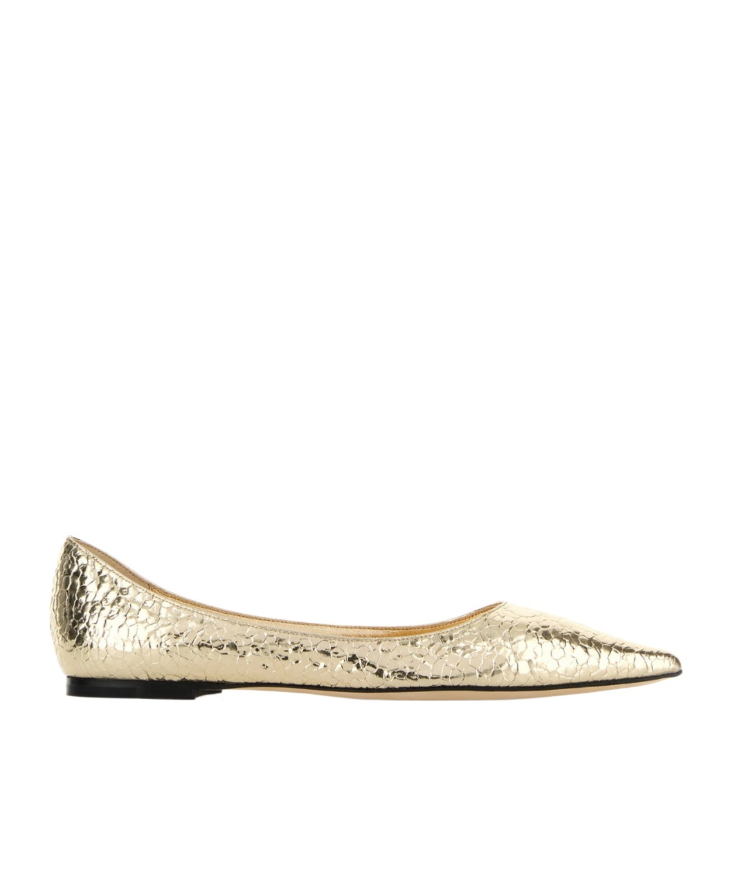 Jimmy Choo Love Ballet Shoes In Gold