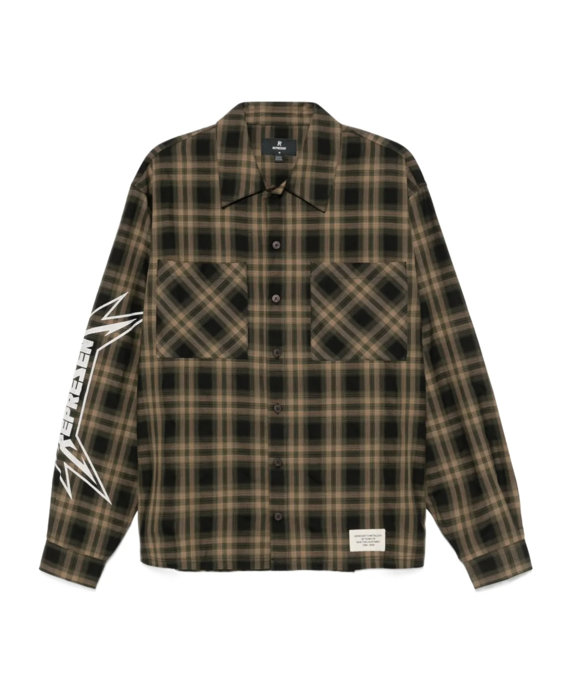 Represent Metallica Shirt In Tobacco Brown