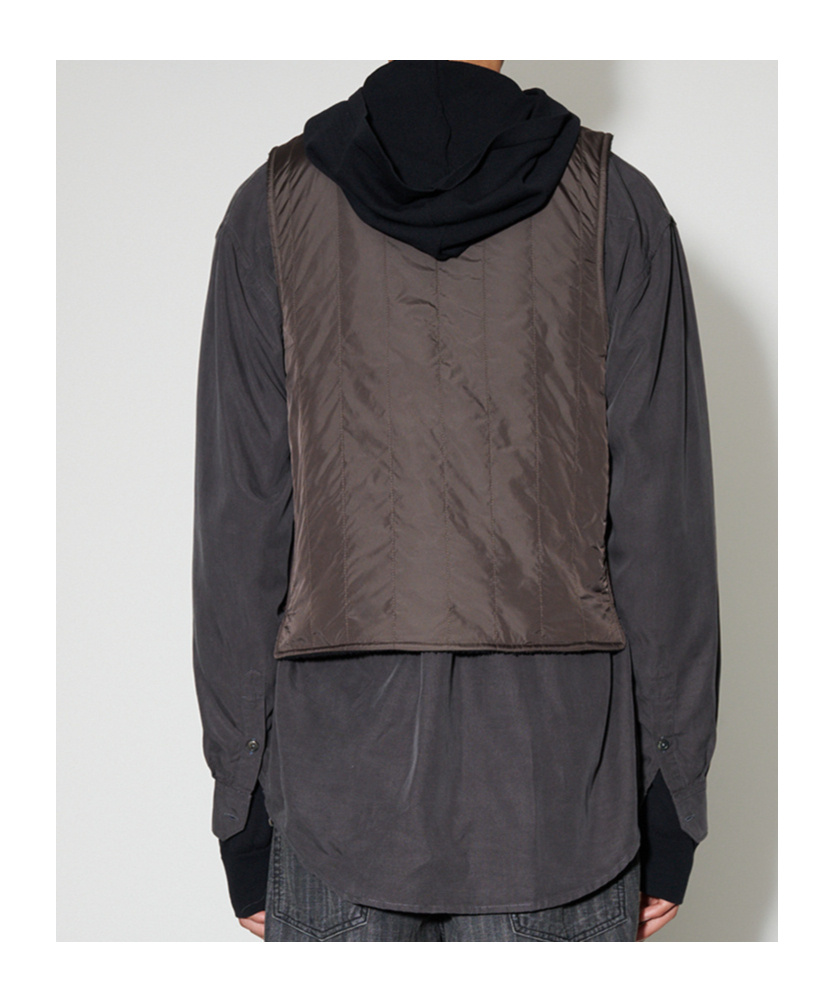 Our Legacy Liner Quilted Gilet In Black