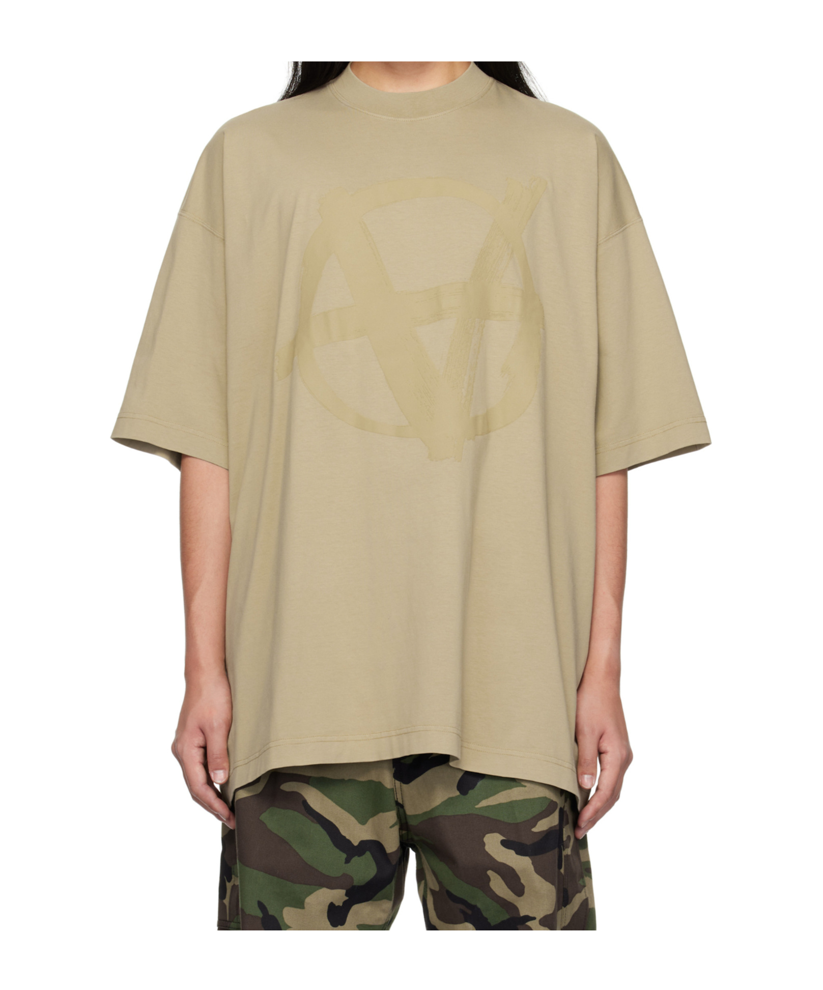 Vetements Short Sleeve T-shirt In Nude