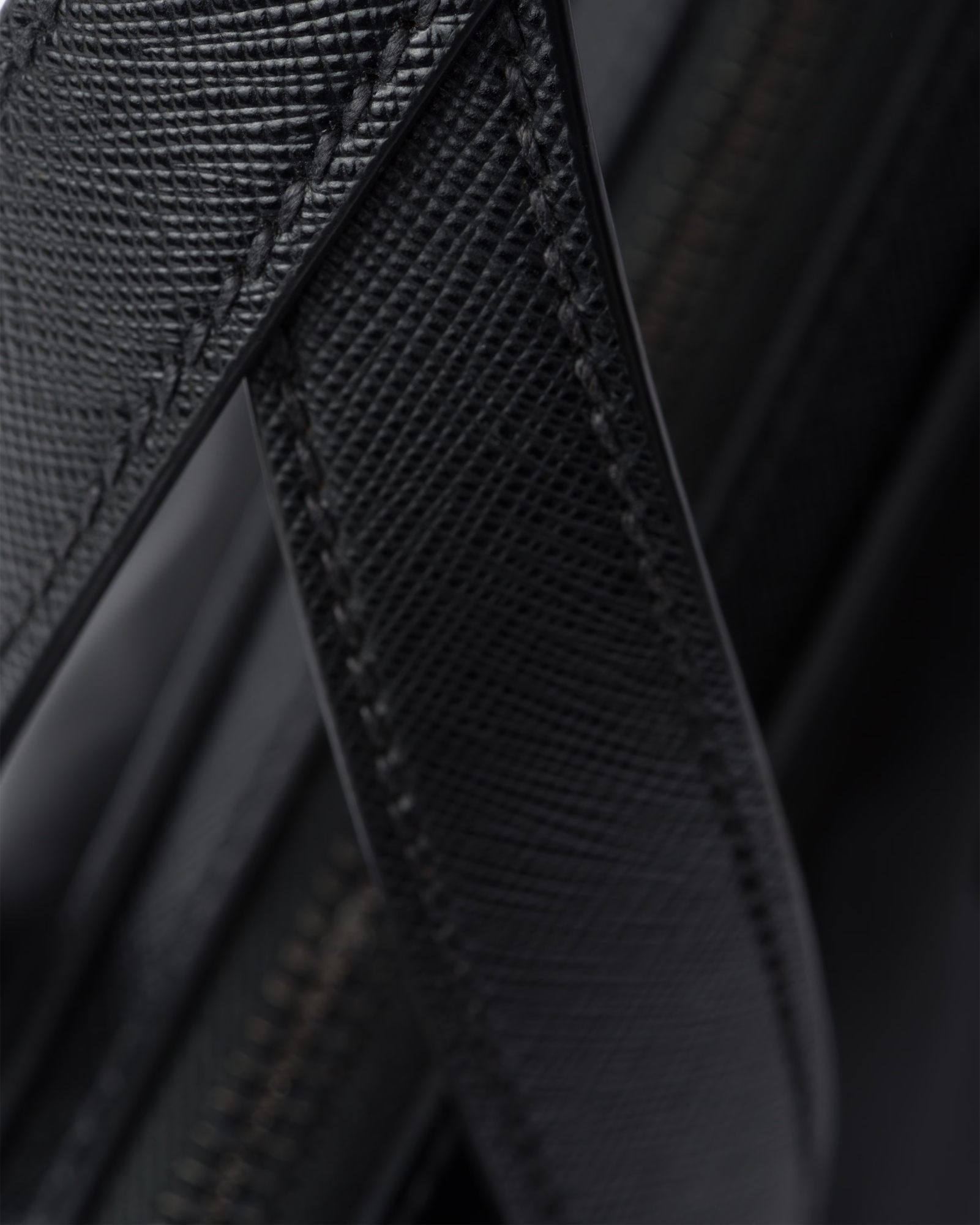 Prada Re-nylon Leather-trimmed Briefcase In Black