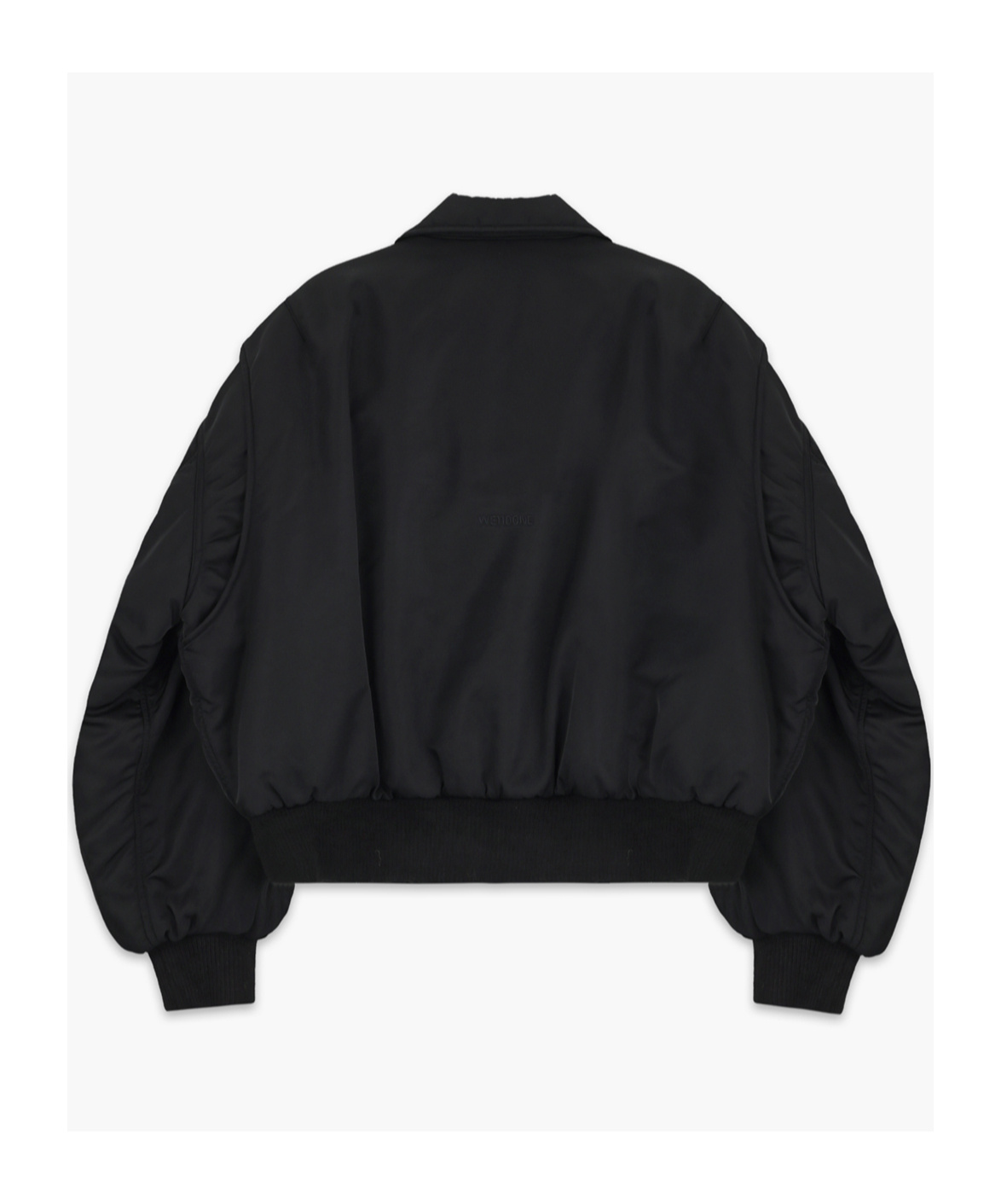 We11 Done Lapel Pilot Jacket In Black