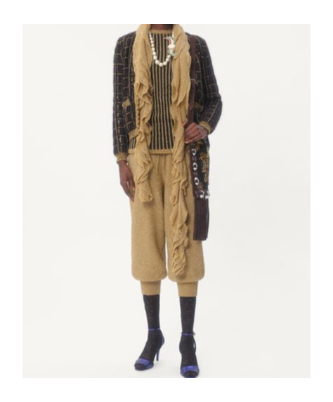 VALENTINO LUREX KNIT TROUSERS