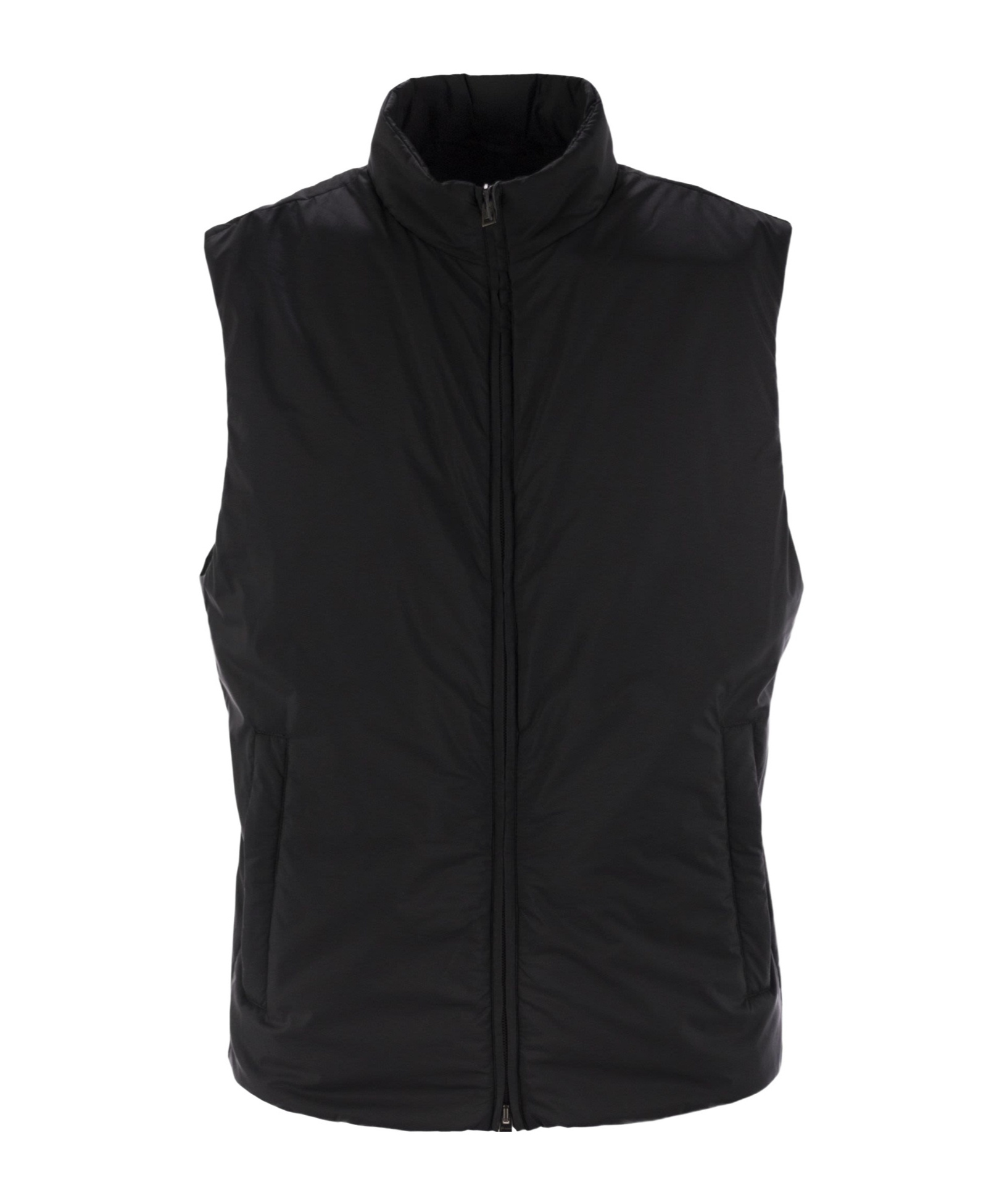 Herno High-collar Microfibre Gilet With Zip Closure