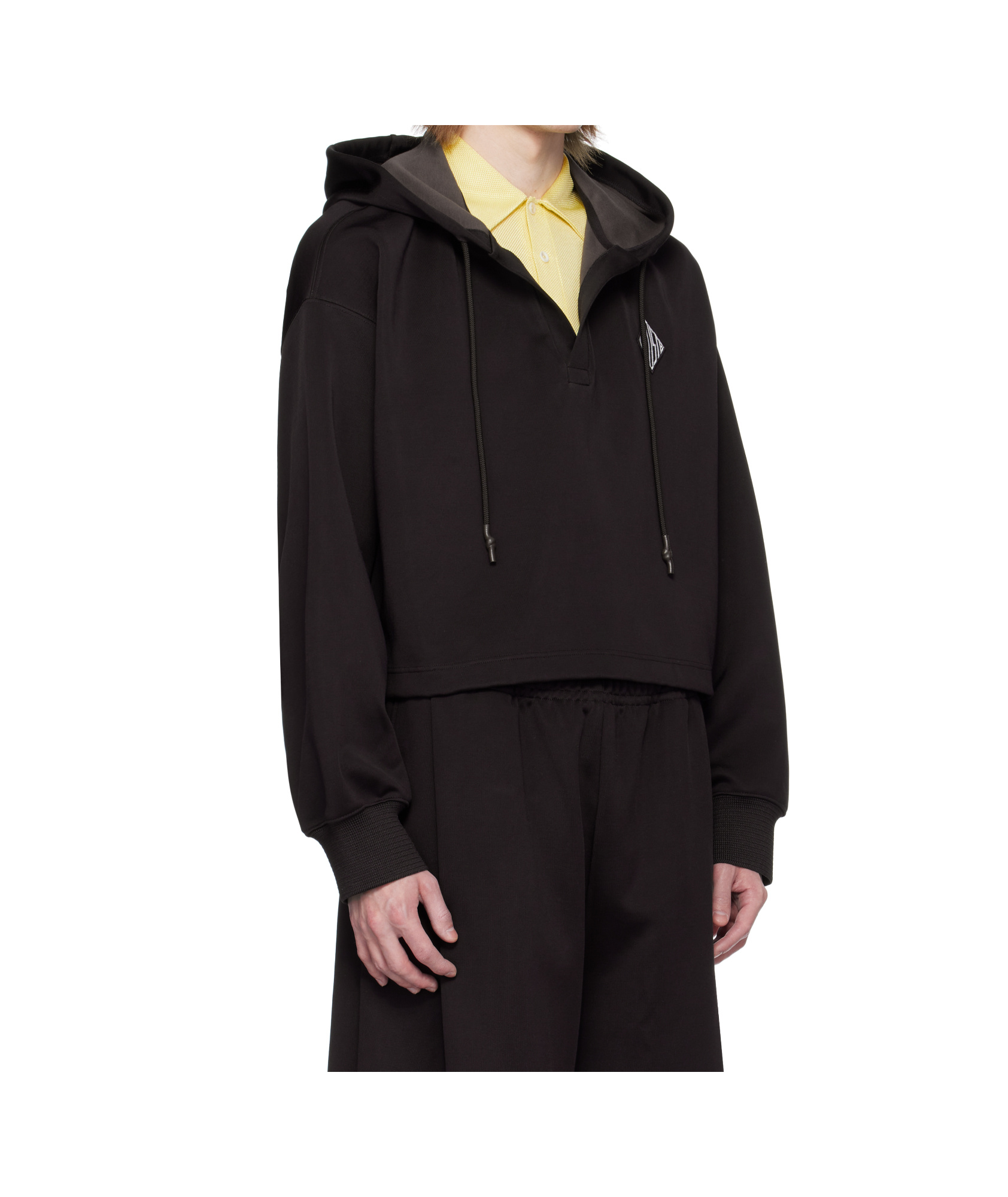 Lacoste Long-sleeved Hooded Sweatshirt In Brown