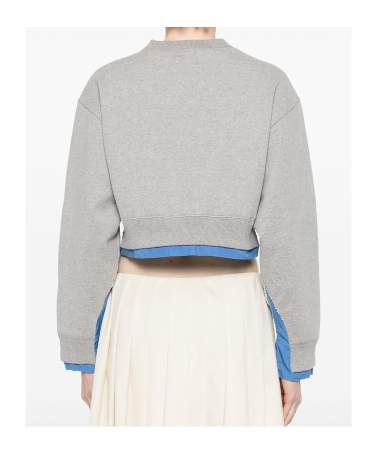 Miu Miu Long-sleeved Sweater In White