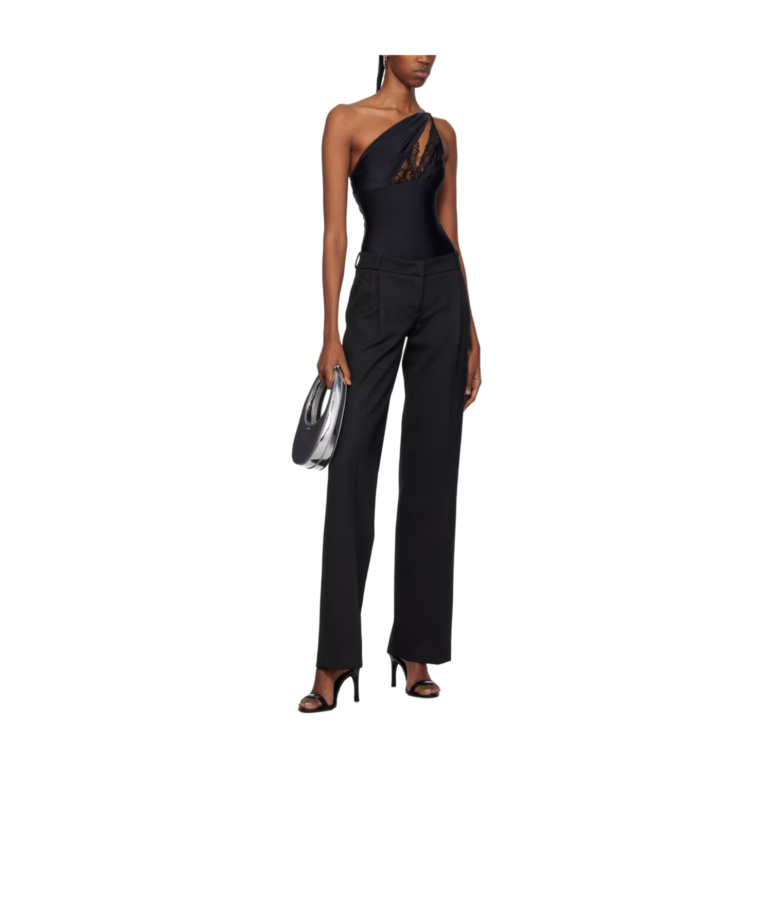 COPERNI SKINNY STRAP LOGO HEEL SANDALS 