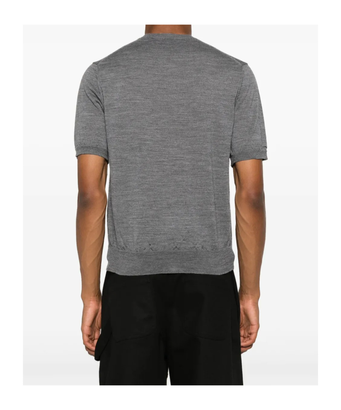 Comme Des Garçons Play Heart-patch Wool Cardigan In Gray