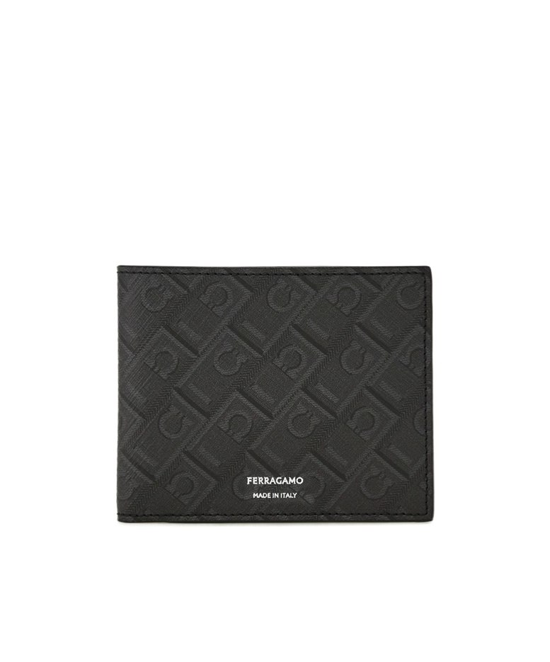 Ferragamo Monogram Wallet In Black