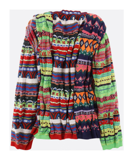 COMME DES GARÇONS LONG-SLEEVED COLOR-IMPACT SWEATER