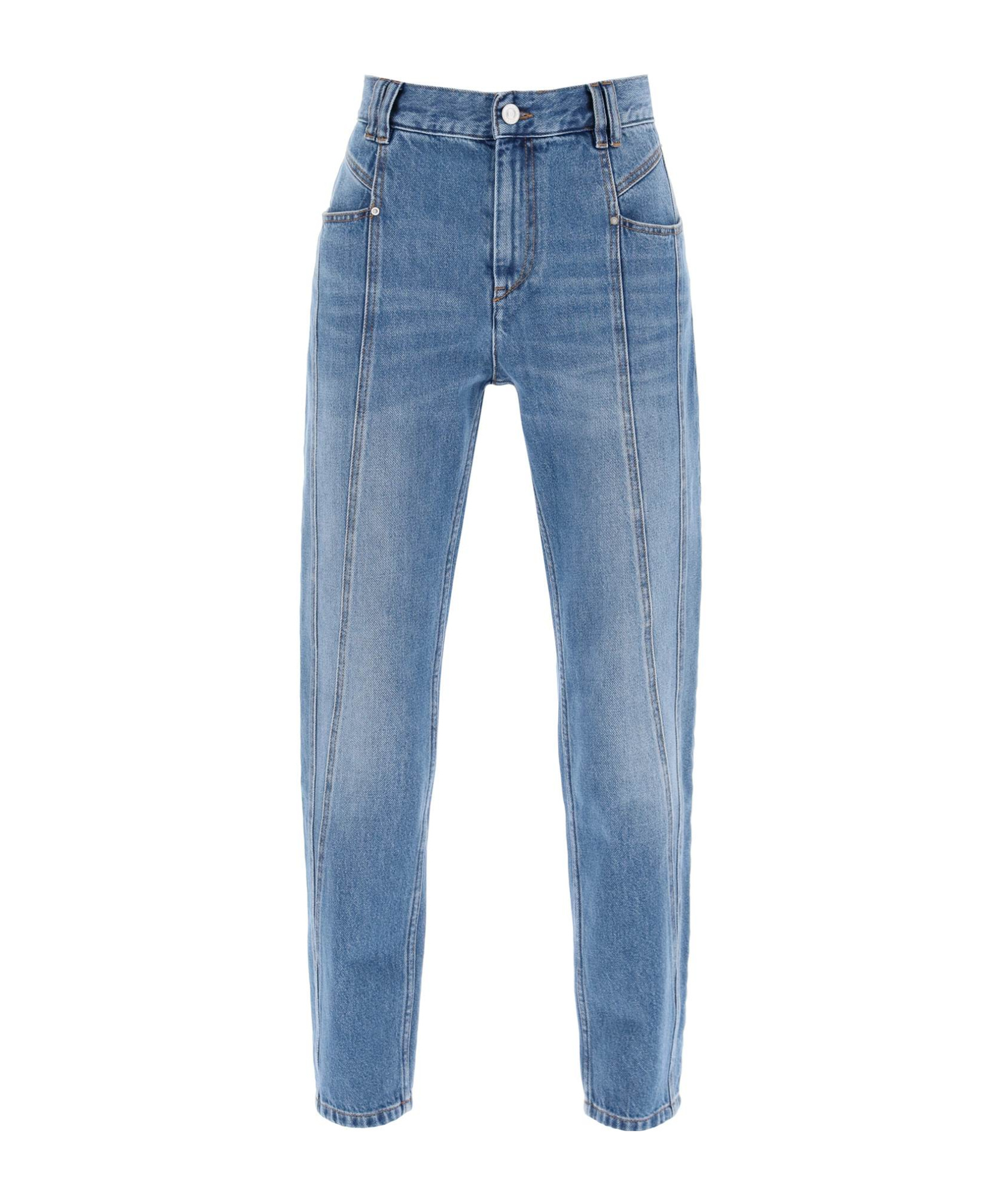 Isabel Marant Nikira Jeans In Blue Cotton In Blue