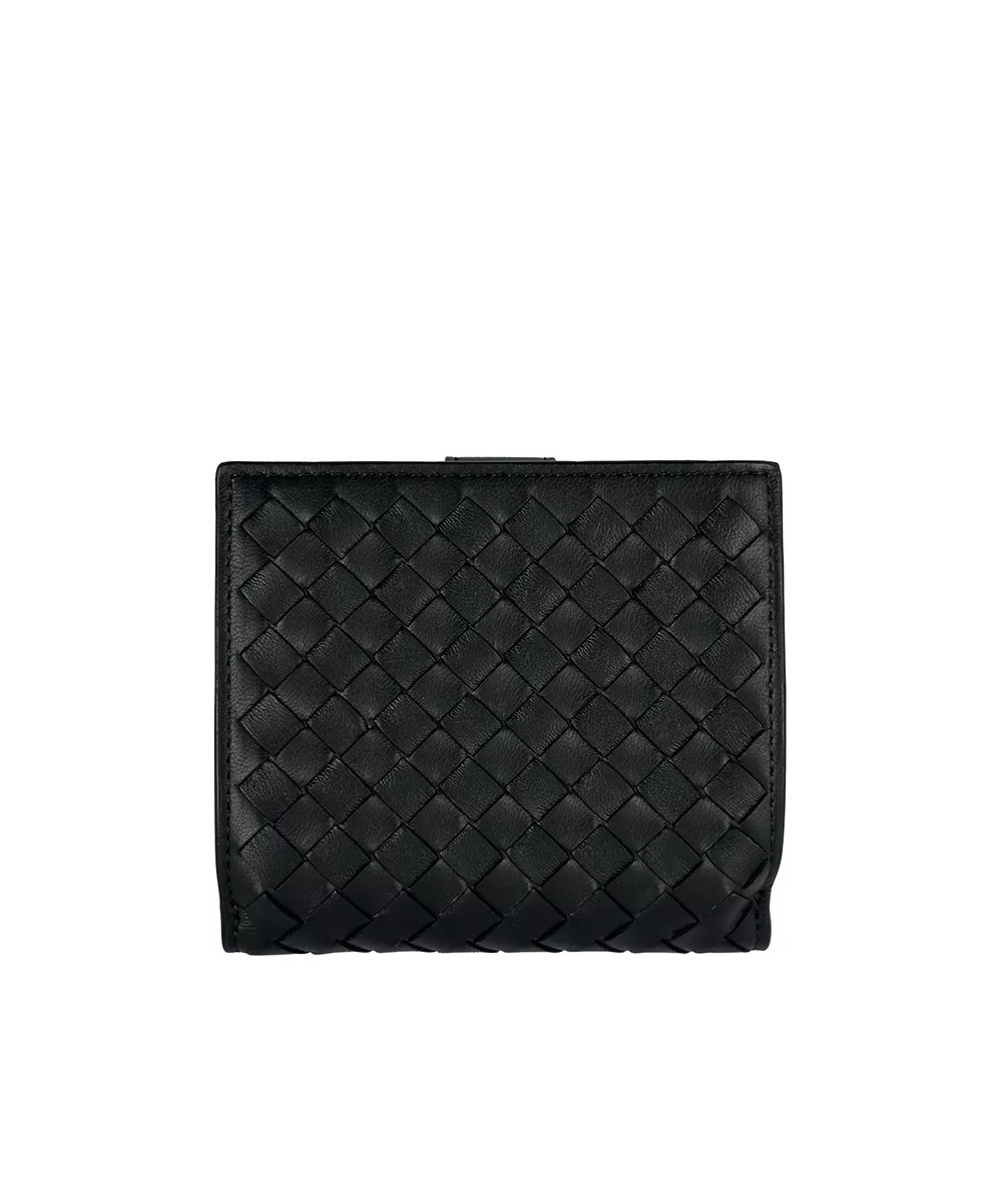 Bottega Veneta Logo Wallet In Black