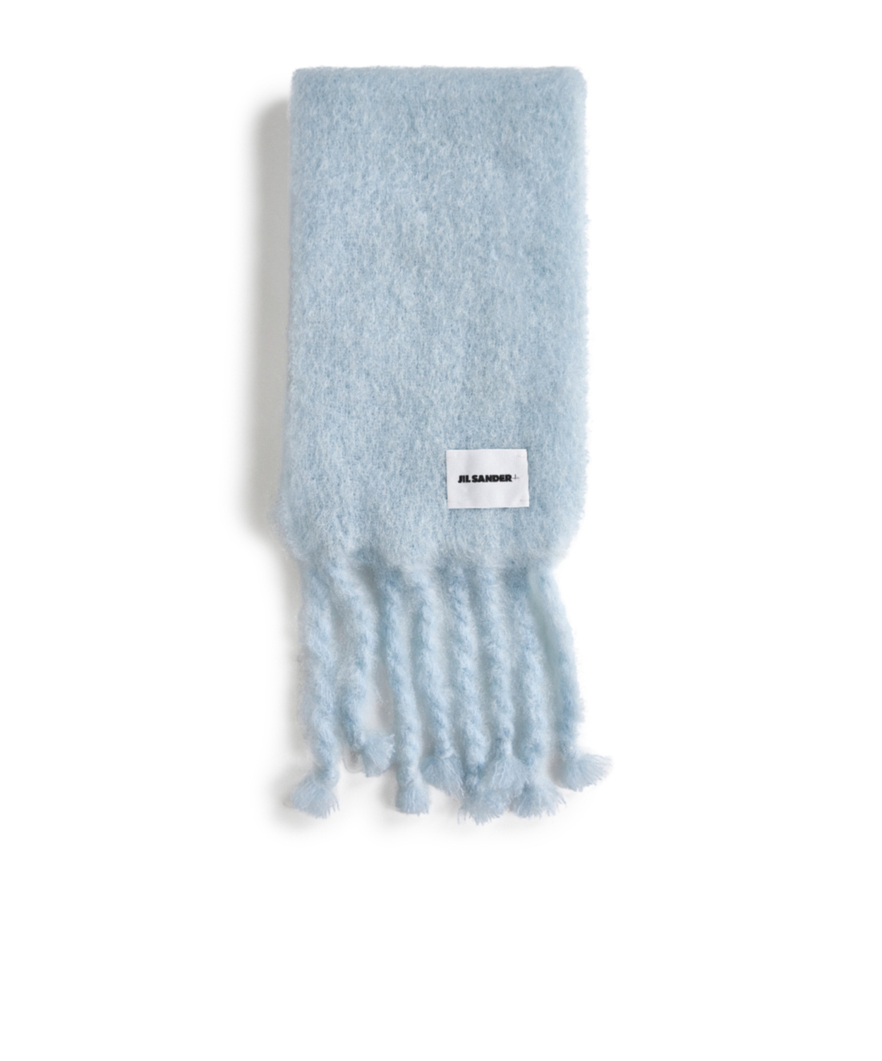 Jil Sander Men Sky Mohair And Wool Blend Scarf