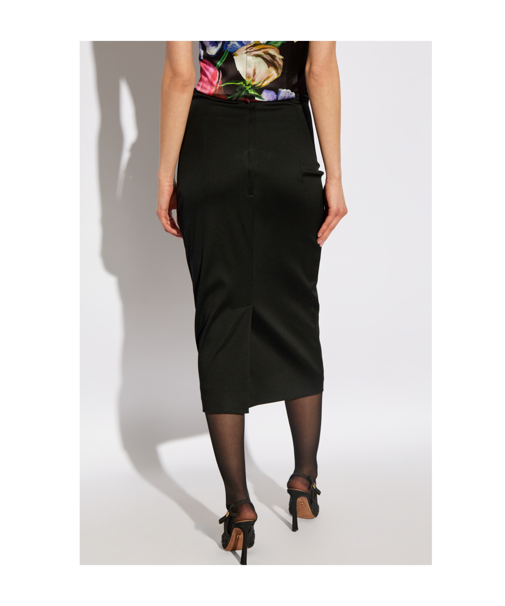 Dolce & Gabbana Mid Length Skirt In Black