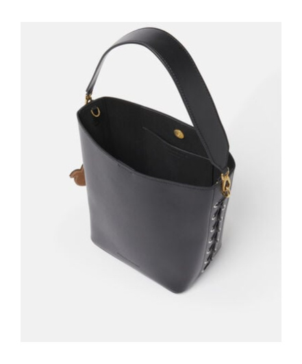 Stella Mccartney Frayme Top Handle Bag In Black