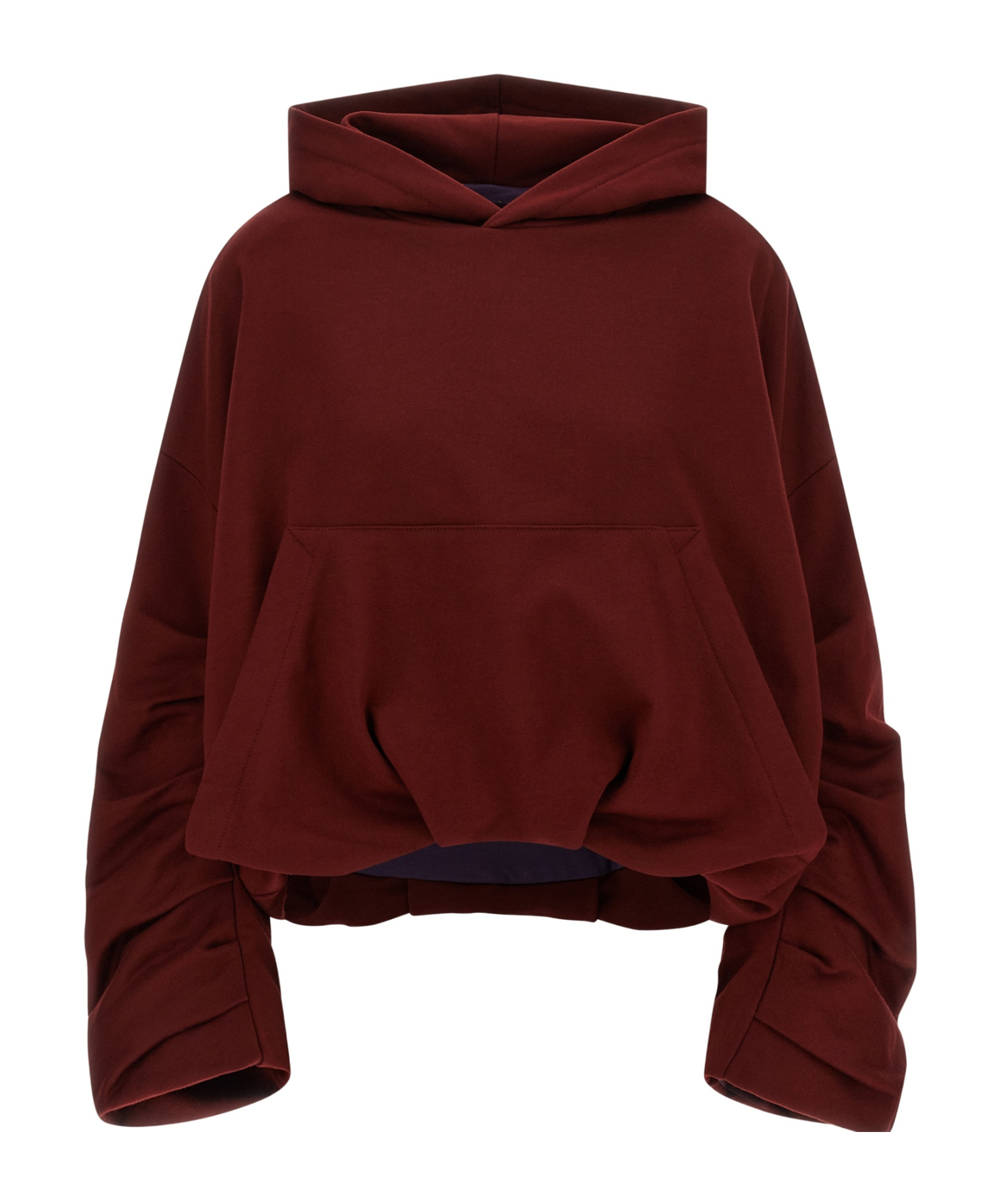 Dries Van Noten Long-sleeved Hooded Sweatshirt In Brown