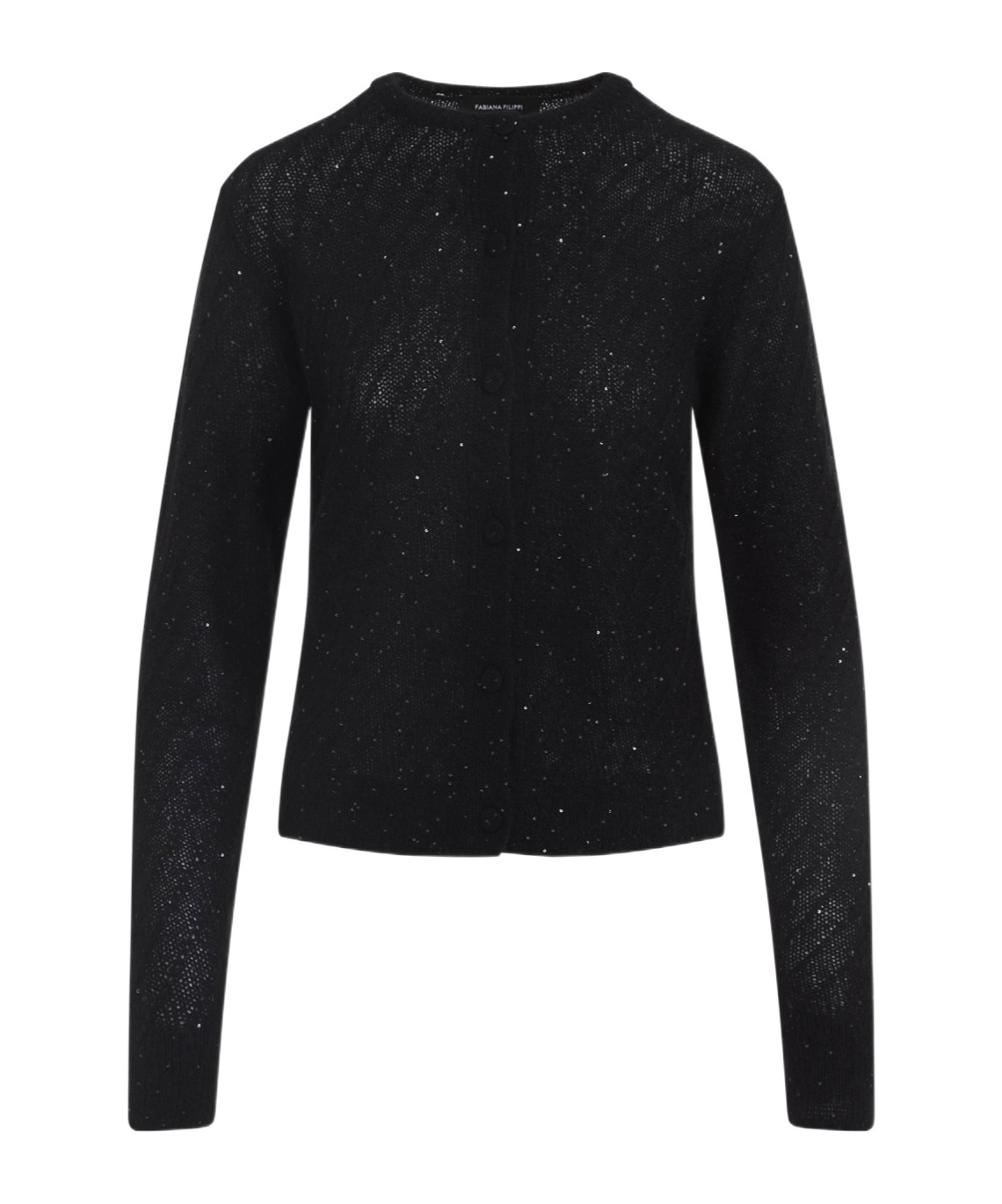 Fabiana Filippi Virgin Wool Cardigan Mini-sequins