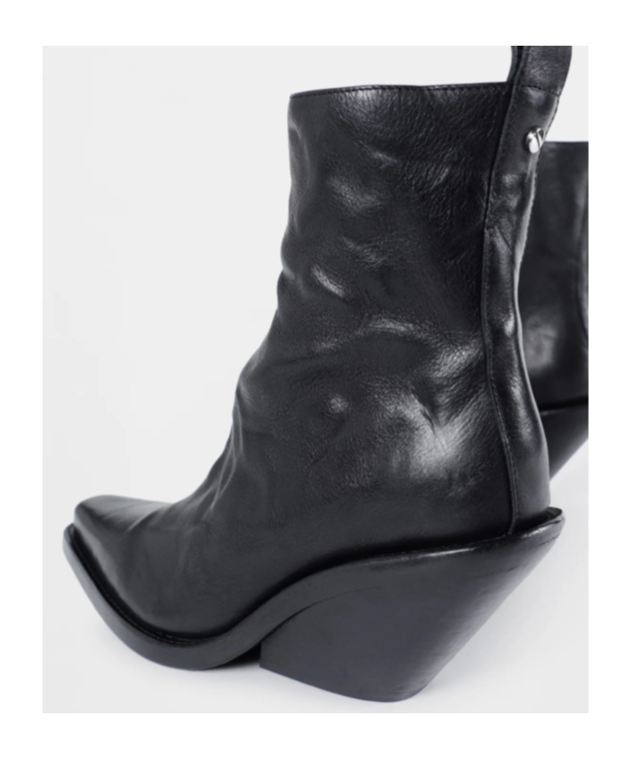 Ann Demeulemeester Larisa Pointy Ankle Boots In Black